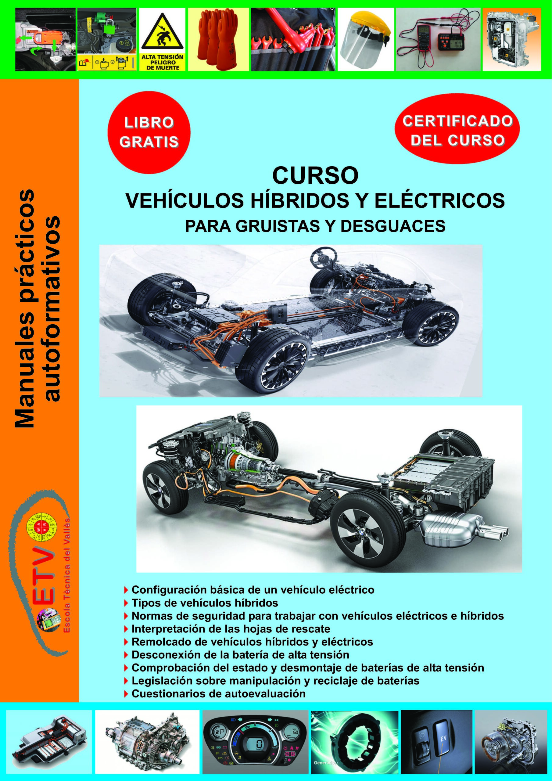 PORTADA_CURSO L15 Gruistas_EV - HEV Curso: VEHÍCULOS HÍBRIDOS Y ELÉCTRICOS para gruistas y desguaces - Imagen 1